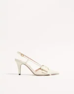 Valentino Bowow Slingback Pumps In Kidskin 85Mm